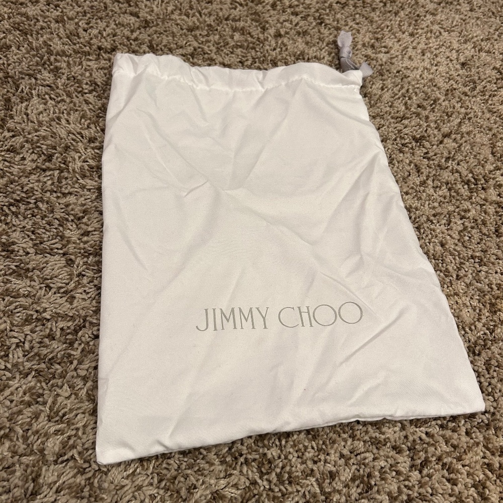 Jimmy Choo Small Logo Dust Bag / Storage Pouch – White